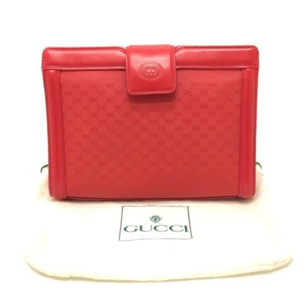 GUCCI 004-113-0364 Old Gucci GG pattern 2-Way Clutch Bag Shoulder Bag - Picture 14 of 15